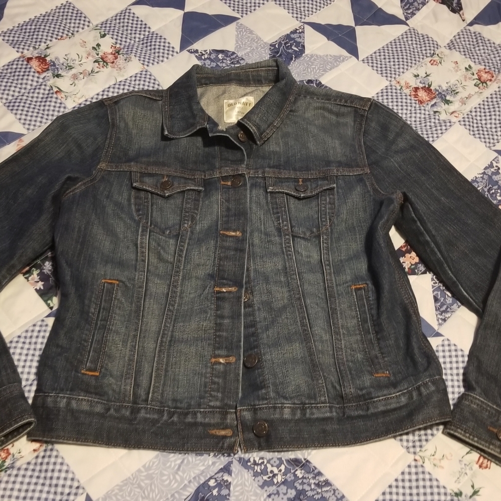 Womens Old Navy Jean Jacket Size L